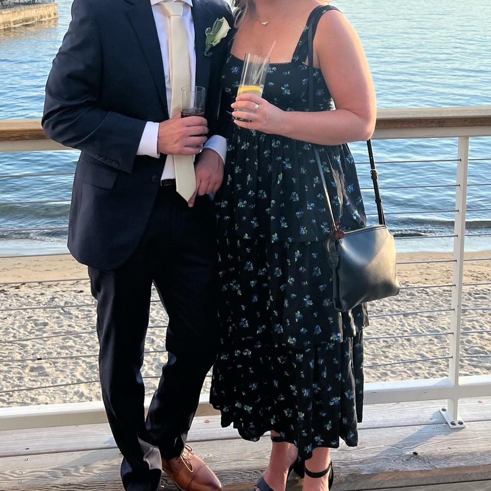 WeWoreWhat Ruffle Midi Dress